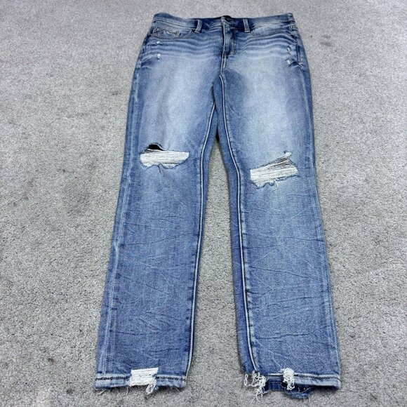 Buckle Denim - Buckle Black Jeans Ankle Skinny Blue Distressed Pockets Women’s Size 27